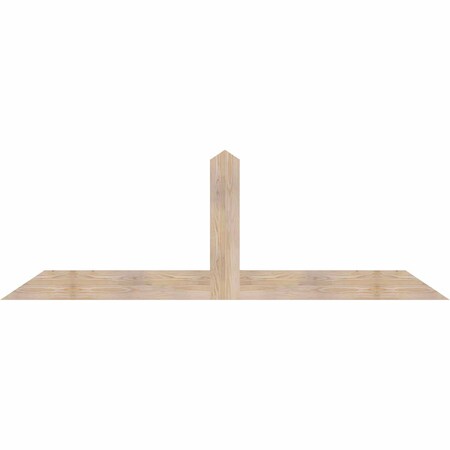 Ekena Millwork Portland Smooth Timber Gable Bracket, Douglas Fir, 84"W x 28"H x 1 1/2"D x 5 1/2"F, 8/12 Pitch GBW084X28X0206POR00SDF